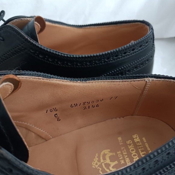 Brooks Brothers x Alden shell cordovan men\'s cap toe brogue size 10.5 C/E main image 10